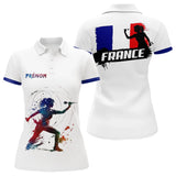 Polo Fléchettes Drapeau Français - Personnalisé Homme Femme - Polo Femme