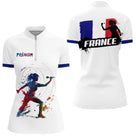 Polo Fléchettes Drapeau Français - Personnalisé Homme Femme - Polo Zippé Femme