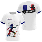 Polo Fléchettes Drapeau Français - Personnalisé Homme Femme - T-Shirt Femme