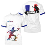 Polo Fléchettes Drapeau Français - Personnalisé Homme Femme - T-Shirt Homme
