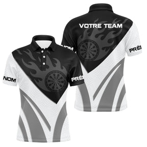 Polo Fléchettes Flamme Personnalisé – Design Sport Premium - Polo Homme