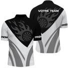 Polo Fléchettes Flamme Personnalisé – Design Sport Premium - Polo Zippé Homme