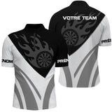 Polo Fléchettes Flamme Personnalisé – Design Sport Premium - Polo Zippé Homme