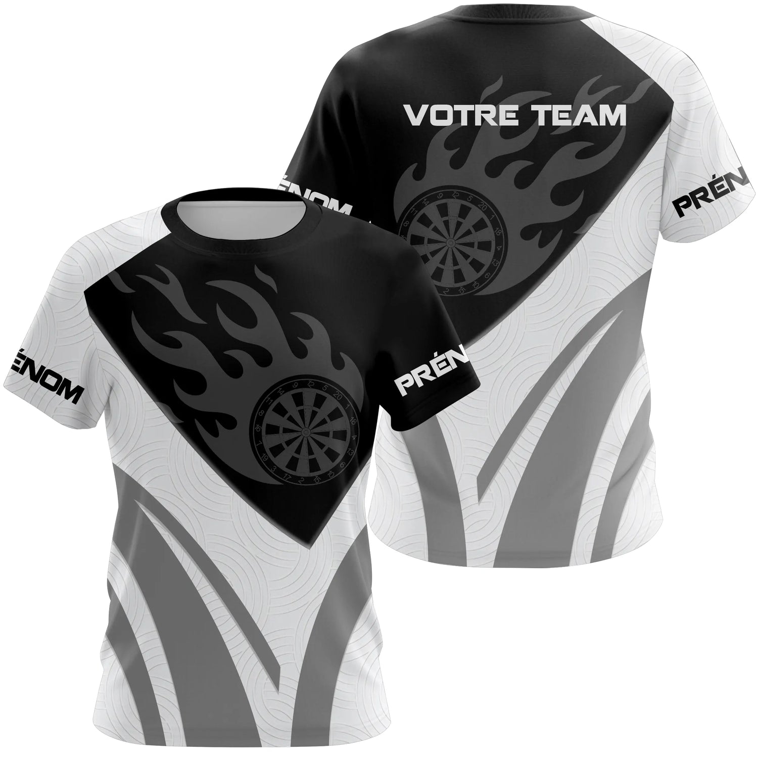 Polo Fléchettes Flamme Personnalisé – Design Sport Premium - T-Shirt Femme