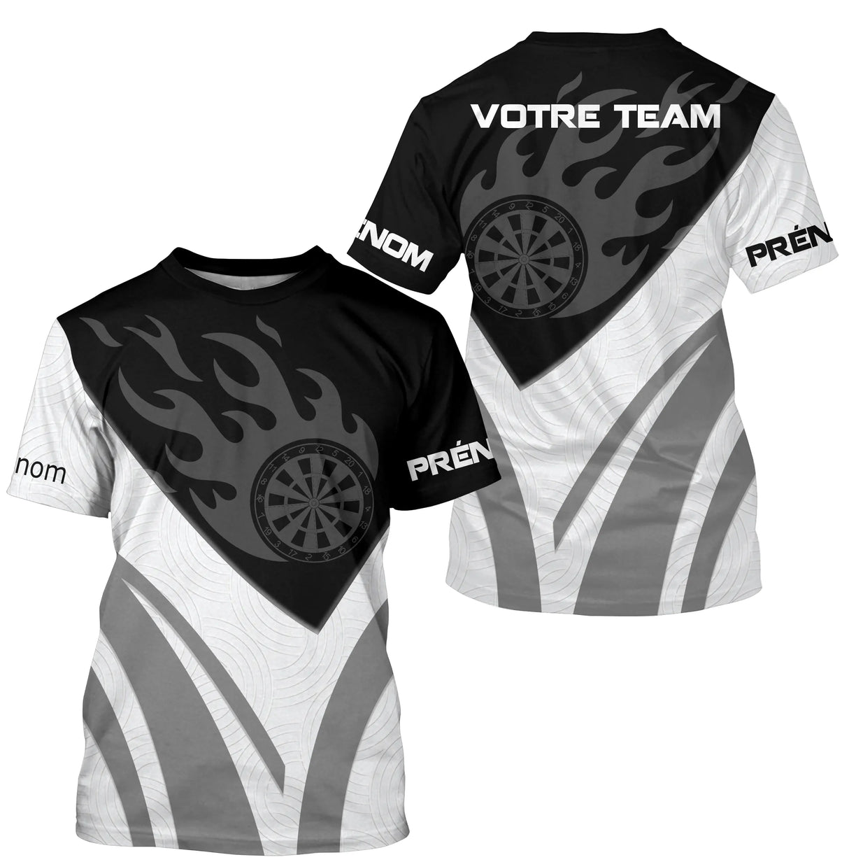 Polo Fléchettes Flamme Personnalisé – Design Sport Premium - T-Shirt Homme