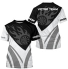 Polo Fléchettes Flamme Personnalisé – Design Sport Premium - T-Shirt Homme