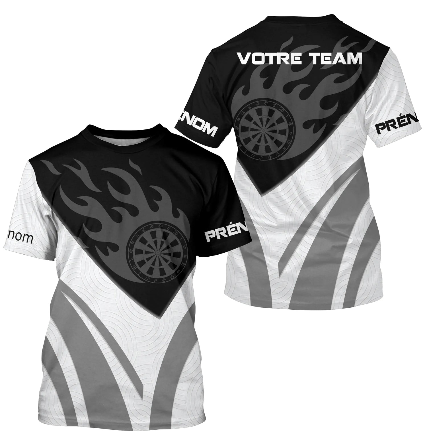 Polo Fléchettes Flamme Personnalisé – Design Sport Premium - T-Shirt Homme