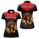 Polo Fléchettes Flammes Personnalisé - Style Lion Guerrier - Polo Femme
