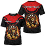 Polo Fléchettes Flammes Personnalisé - Style Lion Guerrier - T-Shirt Homme