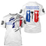 Polo Fléchettes France – Design Tricolore Personnalisé - T-Shirt Homme