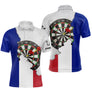 Polo Fléchettes France Drapeau - Design 3D Cible - Polo Homme