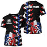 Polo Fléchettes France Noir - Design Drapeau Tricolore - T-Shirt Homme