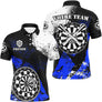 Polo Fléchettes Grunge Cadeau - Style Chemise Personnalisé - Polo Homme