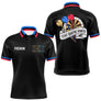 Polo Fléchettes Homme Femme - 180 Noir Bleu Personnalisable - Polo Homme
