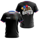 Polo Fléchettes Homme Femme - 180 Noir Bleu Personnalisable - T-Shirt Femme