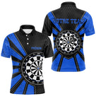 Polo Fléchettes Homme Femme - Cible Bullseye Noir - Polo Homme