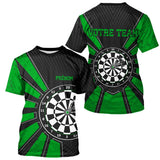 Polo Fléchettes Homme Femme - Cible Bullseye Noir Green - T-Shirt Homme