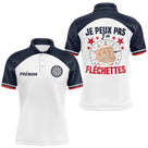 Polo Fléchettes Homme Femme - Je Peux Pas Personnalisé - Polo Homme