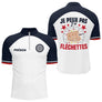 Polo Fléchettes Homme Femme - Je Peux Pas Personnalisé - Polo Zippé Homme