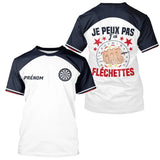 Polo Fléchettes Homme Femme - Je Peux Pas Personnalisé - T-Shirt Homme