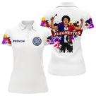 Polo Fléchettes Homme Femme - Personnalisé Blanc & Couleurs - Polo Femme