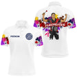 Polo Fléchettes Homme Femme - Personnalisé Blanc & Couleurs - Polo Homme