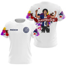 Polo Fléchettes Homme Femme - Personnalisé Blanc & Couleurs - T-Shirt Femme