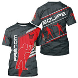 Polo Fléchettes Homme Femme - Rouge & Noir Équipe - T-Shirt Homme