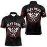 Polo Fléchettes Homme Femme Noir - Play Hard 180 - Polo Homme