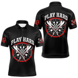Polo Fléchettes Homme Femme Noir - Play Hard 180 - Polo Homme