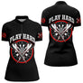 Polo Fléchettes Homme Femme Noir - Play Hard 180 - Polo Zippé Femme