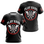 Polo Fléchettes Homme Femme Noir - Play Hard 180 - T-Shirt Femme
