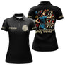 Polo Fléchettes Homme Femme Noir - Real Man Real Woman - Polo Femme