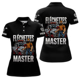 Polo Fléchettes Master Personnalisé - Style Offroad Noir - Polo Femme