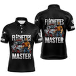 Polo Fléchettes Master Personnalisé - Style Offroad Noir - Polo Homme