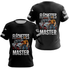 Polo Fléchettes Master Personnalisé - Style Offroad Noir - T-Shirt Femme