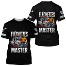 Polo Fléchettes Master Personnalisé - Style Offroad Noir - T-Shirt Homme