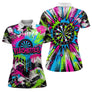 Polo Fléchettes Néon & Graffiti - Style Darts Dynamique - Polo Femme