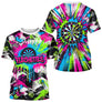Polo Fléchettes Néon & Graffiti - Style Darts Dynamique - T-Shirt Homme