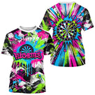 Polo Fléchettes Néon & Graffiti - Style Darts Dynamique - T-Shirt Homme
