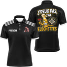 Polo Fléchettes Noir – Bouteille Bière Cartoon - Polo Homme