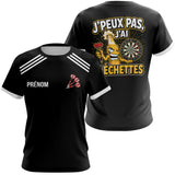 Polo Fléchettes Noir – Bouteille Bière Cartoon - T-Shirt Femme