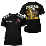 Polo Fléchettes Noir – Bouteille Bière Cartoon - T-Shirt Homme