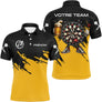 Polo Fléchettes Noir & Jaune – Cible Fun Bière - Polo Homme