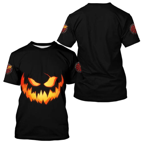 Polo Fléchettes Noir & Orange - Spéciale Halloween - T-Shirt Homme