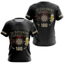 Polo Fléchettes Noir Personnalisé - 180 Bière Homme Femme - T-Shirt Femme