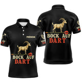 Polo Fléchettes Noir Personnalisé - Bock Auf Homme Femme - Polo Homme