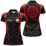 Polo Fléchettes Noir Personnalisé - Cible Géante Pro - Polo Femme