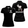 Polo Fléchettes Noir Personnalisé - Design Chèvre Homme Femme - Polo Femme