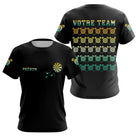 Polo Fléchettes Noir Personnalisé - La Cible Vintage - T-Shirt Femme